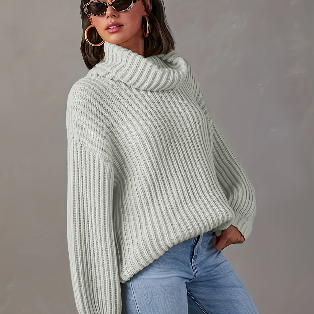 Pull en maille douce- Bronze urbain