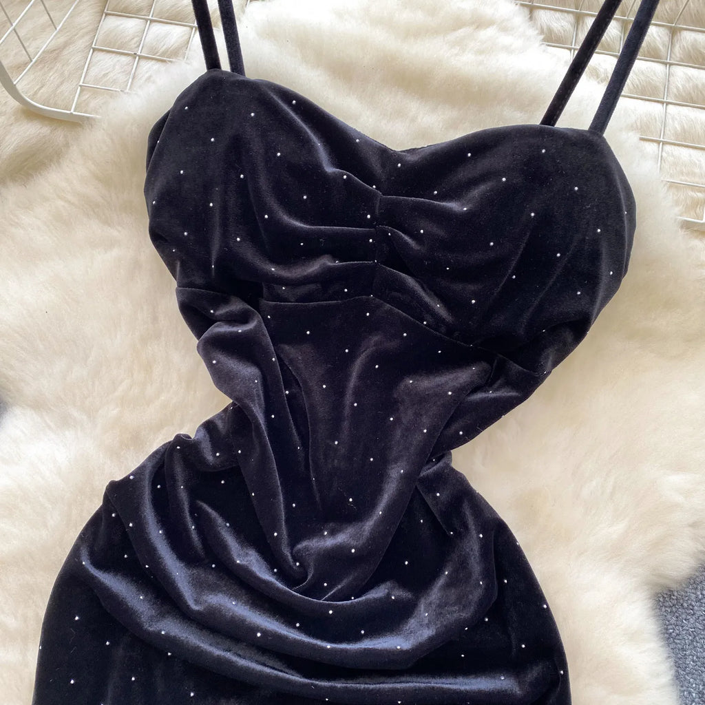 Robe Sexy à Bretelles – Sequin to night