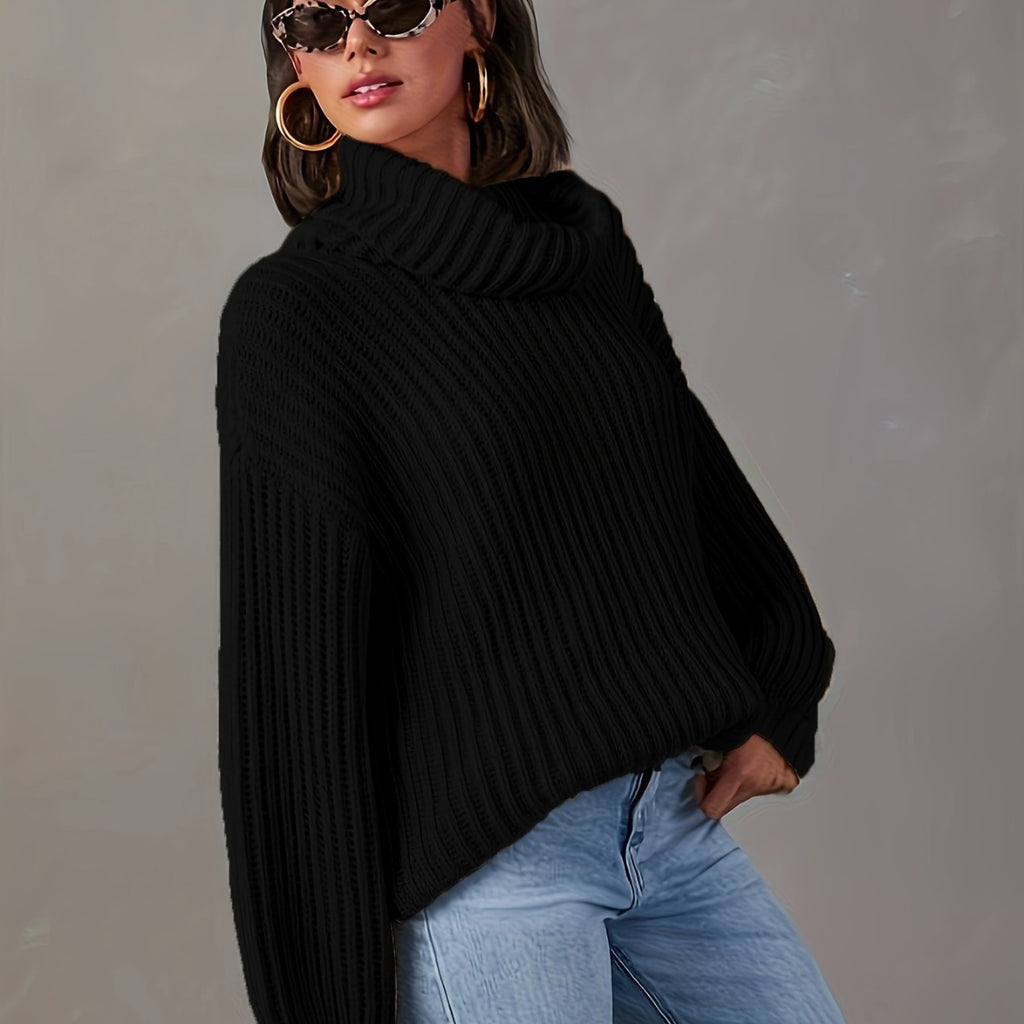 Pull en maille douce- Bronze urbain