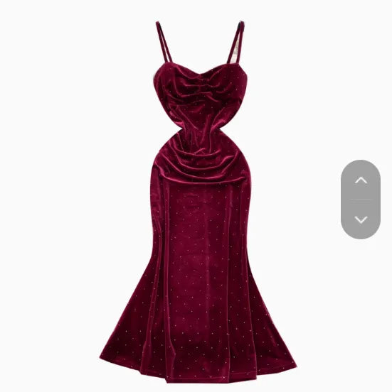 Robe Sexy à Bretelles – Sequin to night